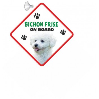 Bichon Frise  Hanging Car Sign   31