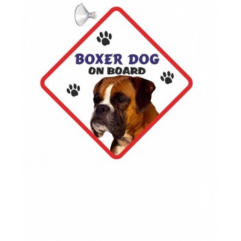 Boxer (adult )  Hanging Car Sign   42