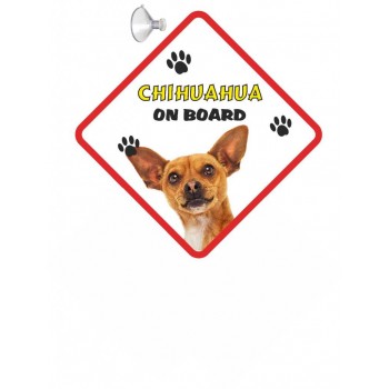Chihuahua (Brown SH)  Hanging Car Sign   62