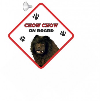 Chow Chow (black)  Hanging Car Sign   71