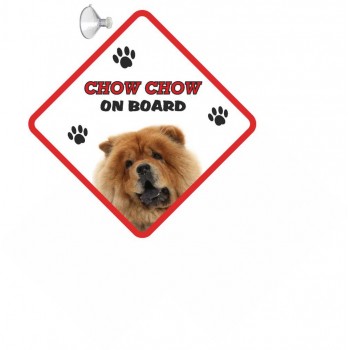 Chow Chow (Gold)  Hanging Car Sign   72