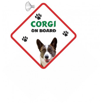 Corgi (cardigan ) Hanging Car Sign   80