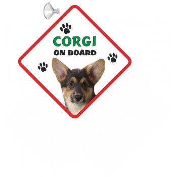 Corgi (Pembroke TRI) Hanging Car Sign   81