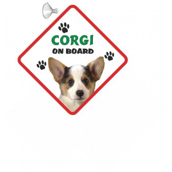 Corgi (Pembroke)  Hanging Car Sign   82