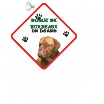 Dogue de Bordeaux (French Mastiff)  Hanging Car Sign   95