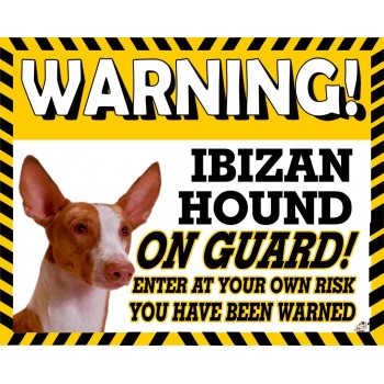 Ibiza Hound  Yellow warning metal sign   137