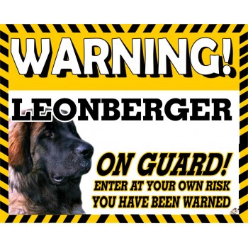 Leonberger  Yellow warning metal sign   162