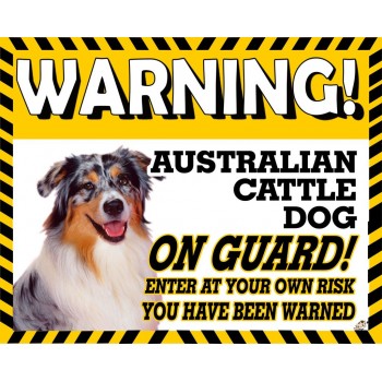 Australian Cattle  Yellow warning metal sign   17