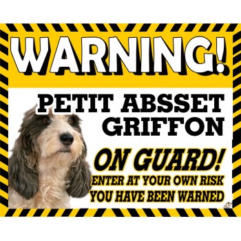 Basset PETIT Griffon Yellow warning metal sign   23