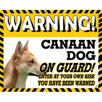 Canaan  Yellow warning metal sign   56