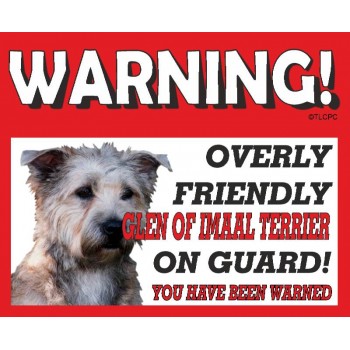 Glen of Imaal  RED warning metal sign   117