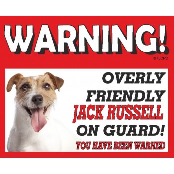 Jack Russell (Wire Hair) RED warning metal sign   149