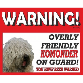 Komonder RED warning metal sign   156
