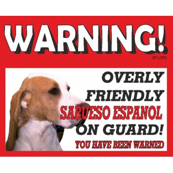 Subueso Espanol RED warning metal sign   206