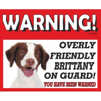 Britanny  RED warning metal sign   48