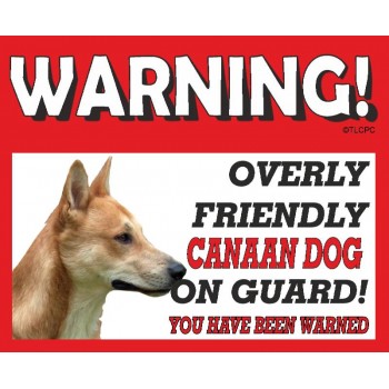 Canaan  RED warning metal sign   56